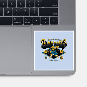 Go Black Mages-None-Glossy-Sticker-Hafaell