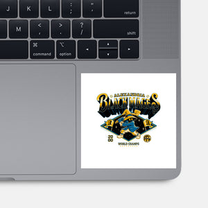 Go Black Mages-None-Glossy-Sticker-Hafaell