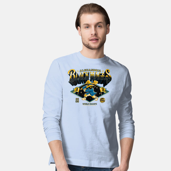 Go Black Mages-Mens-Long Sleeved-Tee-Hafaell