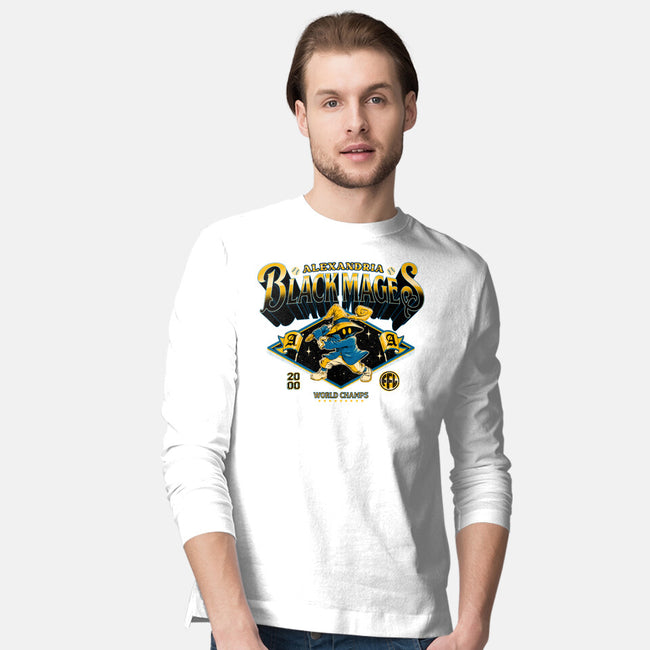 Go Black Mages-Mens-Long Sleeved-Tee-Hafaell