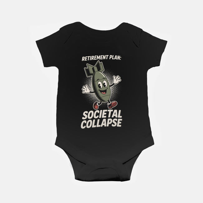 Retirement Plan-Baby-Basic-Onesie-RoboMega