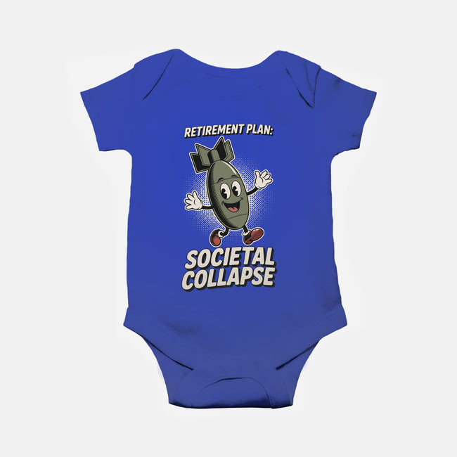 Retirement Plan-Baby-Basic-Onesie-RoboMega
