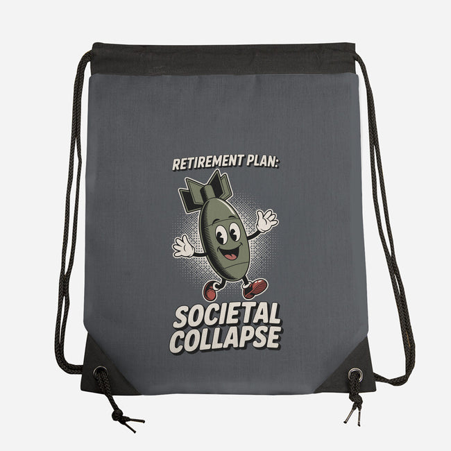 Retirement Plan-None-Drawstring-Bag-RoboMega