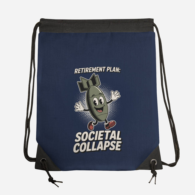 Retirement Plan-None-Drawstring-Bag-RoboMega