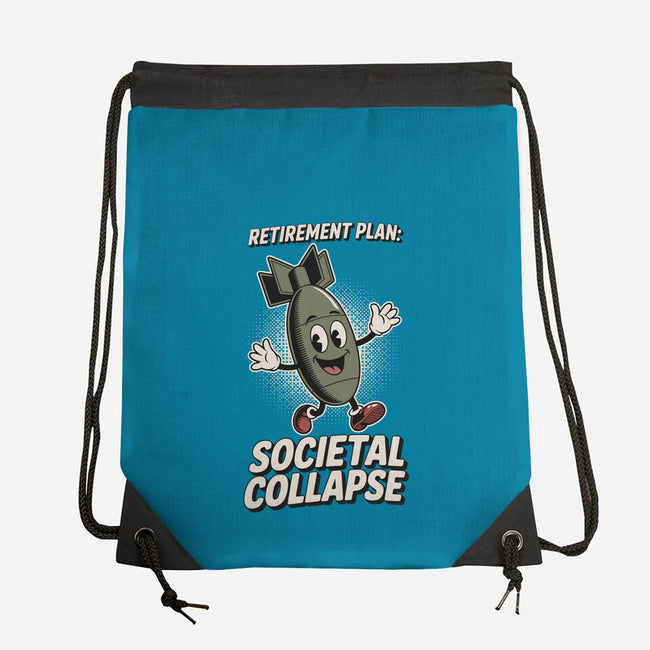 Retirement Plan-None-Drawstring-Bag-RoboMega