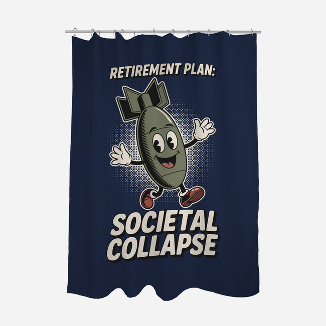 Retirement Plan-None-Polyester-Shower Curtain-RoboMega