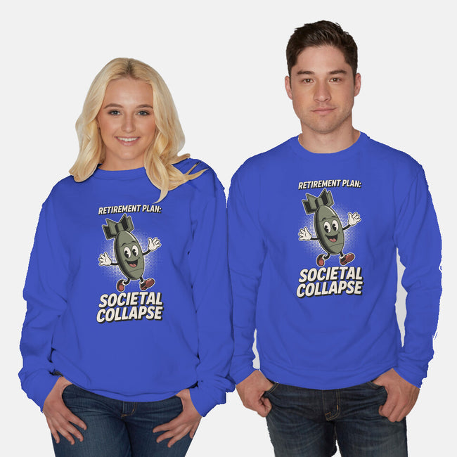 Retirement Plan-Unisex-Crew Neck-Sweatshirt-RoboMega