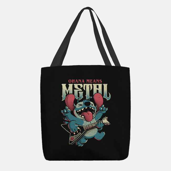 Ohana Means Metal-None-Basic Tote-Bag-Arigatees