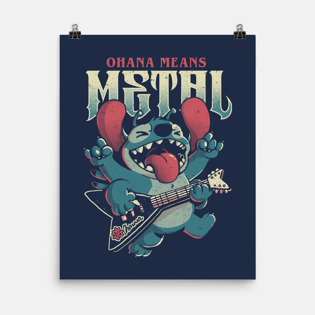 Ohana Means Metal-None-Matte-Poster-Arigatees