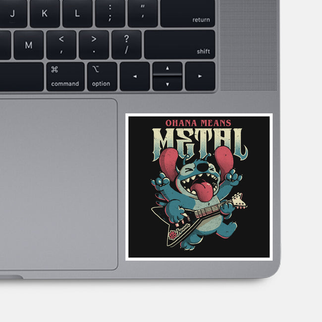Ohana Means Metal-None-Glossy-Sticker-Arigatees