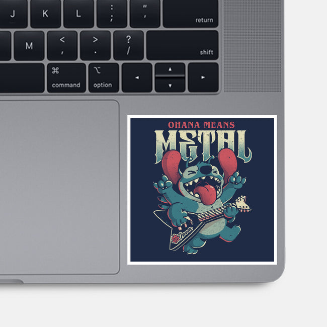 Ohana Means Metal-None-Glossy-Sticker-Arigatees