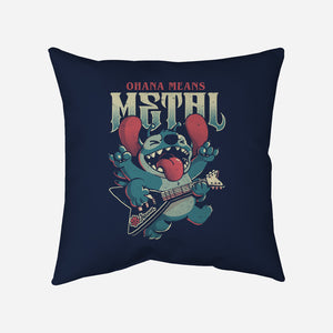 Ohana Means Metal-None-Removable Cover w Insert-Throw Pillow-Arigatees