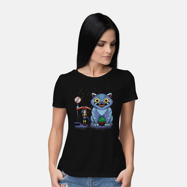 My Neighbor Derpy-Womens-Basic-Tee-Astrobot Invention