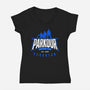 Parkour Team-Womens-V-Neck-Tee-Getsousa!