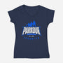 Parkour Team-Womens-V-Neck-Tee-Getsousa!