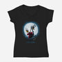 Hollow Rider-Womens-V-Neck-Tee-teesgeex