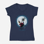 Hollow Rider-Womens-V-Neck-Tee-teesgeex