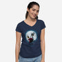 Hollow Rider-Womens-V-Neck-Tee-teesgeex