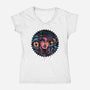 Rise From The Darkness-Womens-V-Neck-Tee-glitchygorilla