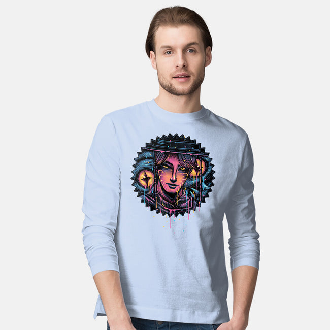 Rise From The Darkness-Mens-Long Sleeved-Tee-glitchygorilla