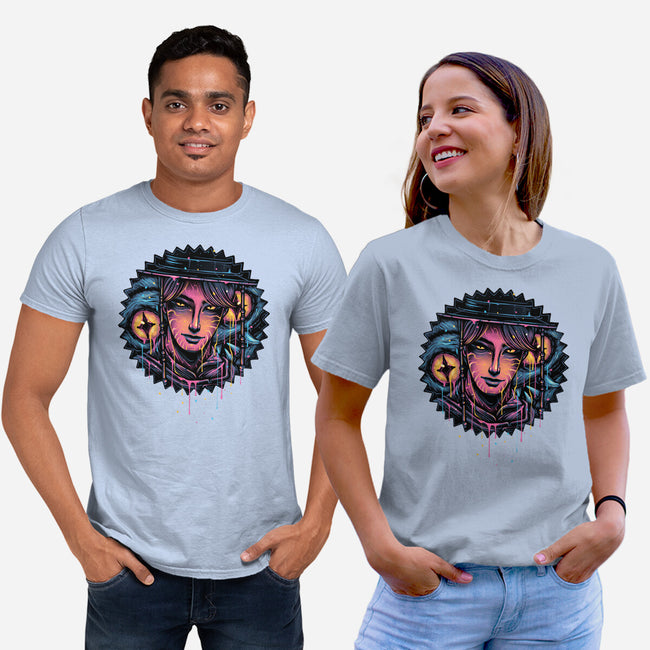 Rise From The Darkness-Unisex-Basic-Tee-glitchygorilla