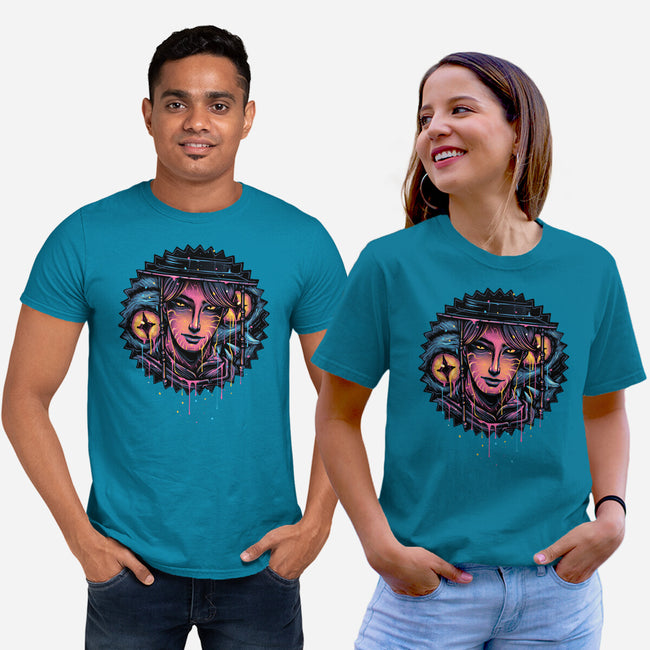 Rise From The Darkness-Unisex-Basic-Tee-glitchygorilla