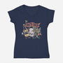Santa Carla Lobby-Womens-V-Neck-Tee-Nemons