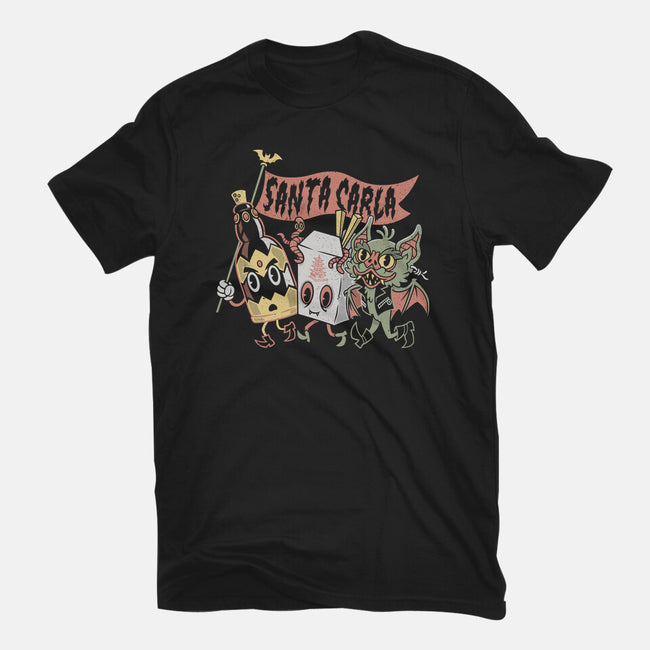 Santa Carla Lobby-Womens-Fitted-Tee-Nemons