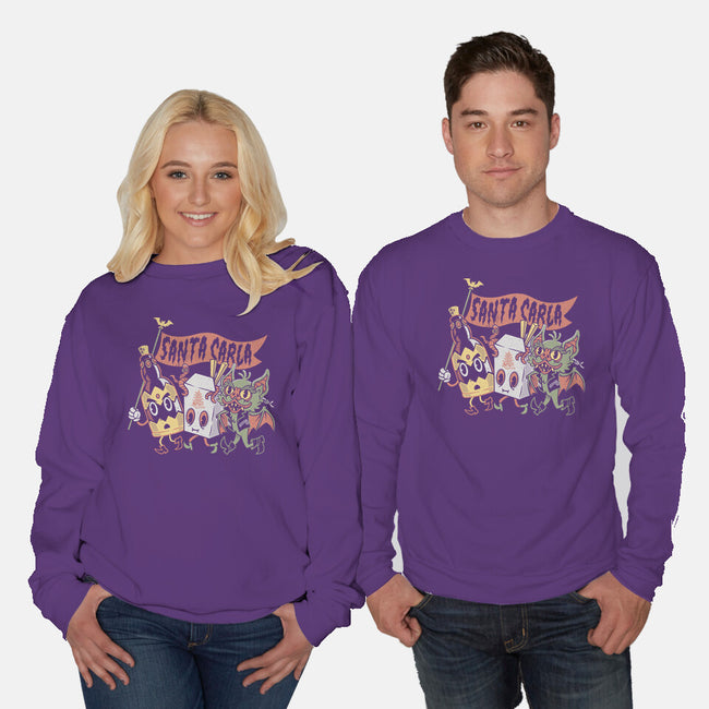 Santa Carla Lobby-Unisex-Crew Neck-Sweatshirt-Nemons