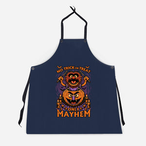 Puppet Pumpkin Halloween-Unisex-Kitchen-Apron-Studio Mootant