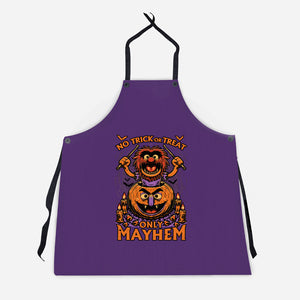 Puppet Pumpkin Halloween-Unisex-Kitchen-Apron-Studio Mootant