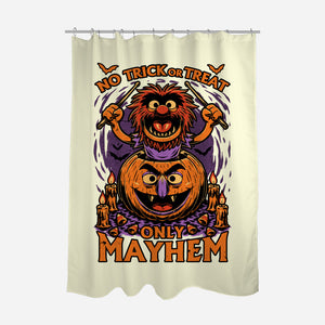 Puppet Pumpkin Halloween-None-Polyester-Shower Curtain-Studio Mootant