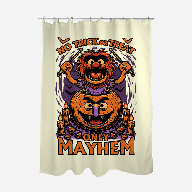 Puppet Pumpkin Halloween-None-Polyester-Shower Curtain-Studio Mootant