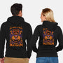 Puppet Pumpkin Halloween-Unisex-Zip-Up-Sweatshirt-Studio Mootant