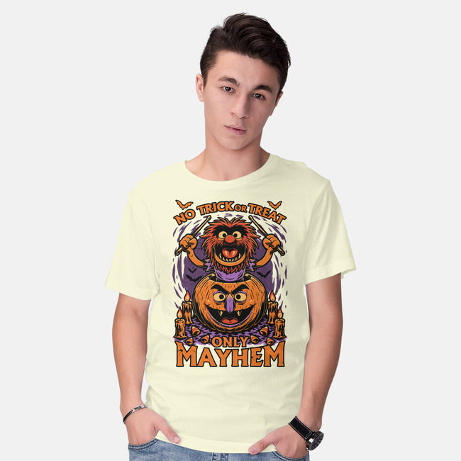 Puppet Pumpkin Halloween-Mens-Basic-Tee-Studio Mootant