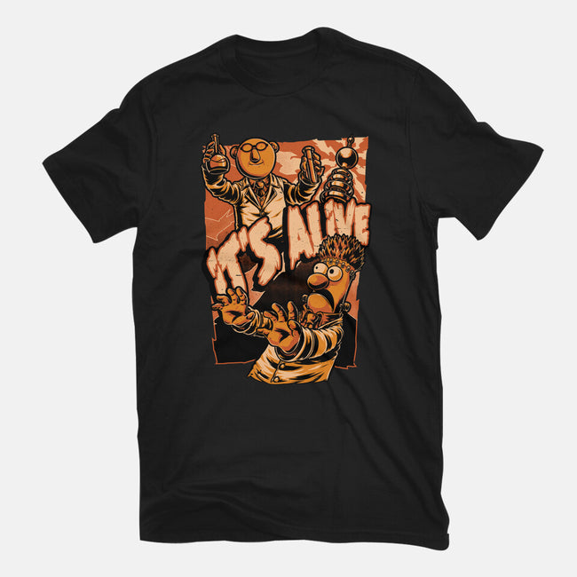 Puppet Science Horror-Unisex-Basic-Tee-Studio Mootant