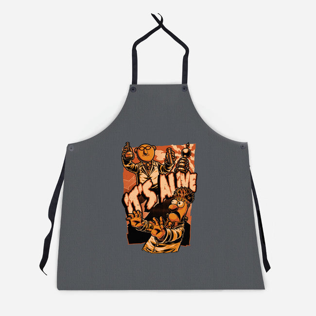 Puppet Science Horror-Unisex-Kitchen-Apron-Studio Mootant