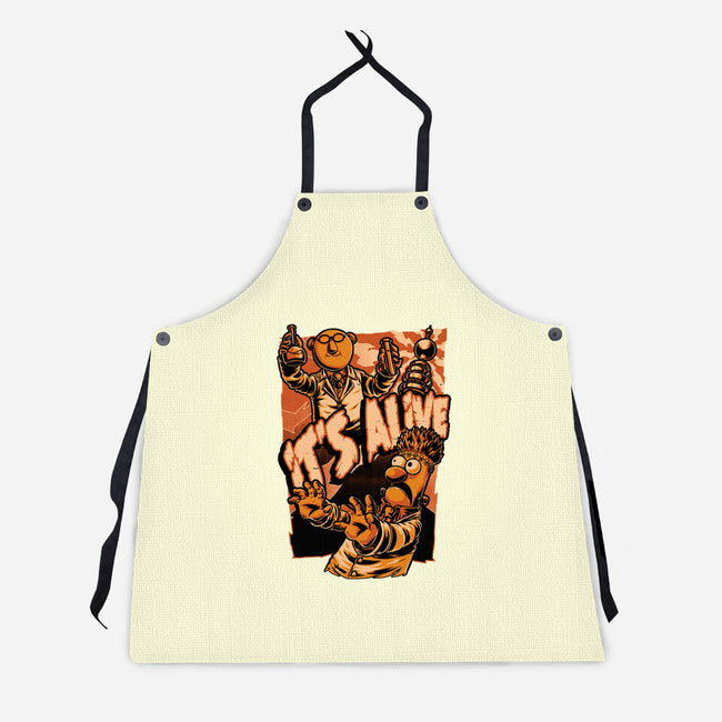 Puppet Science Horror-Unisex-Kitchen-Apron-Studio Mootant