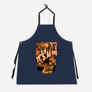 Puppet Science Horror-Unisex-Kitchen-Apron-Studio Mootant