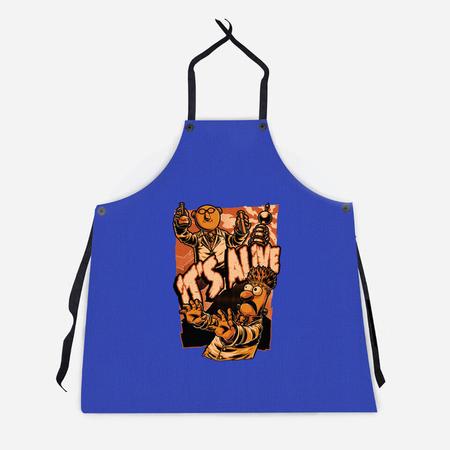 Puppet Science Horror-Unisex-Kitchen-Apron-Studio Mootant