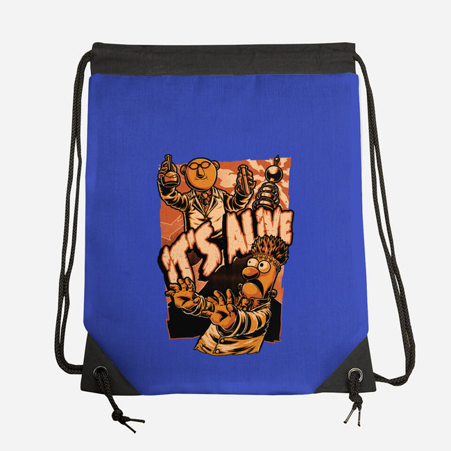 Puppet Science Horror-None-Drawstring-Bag-Studio Mootant