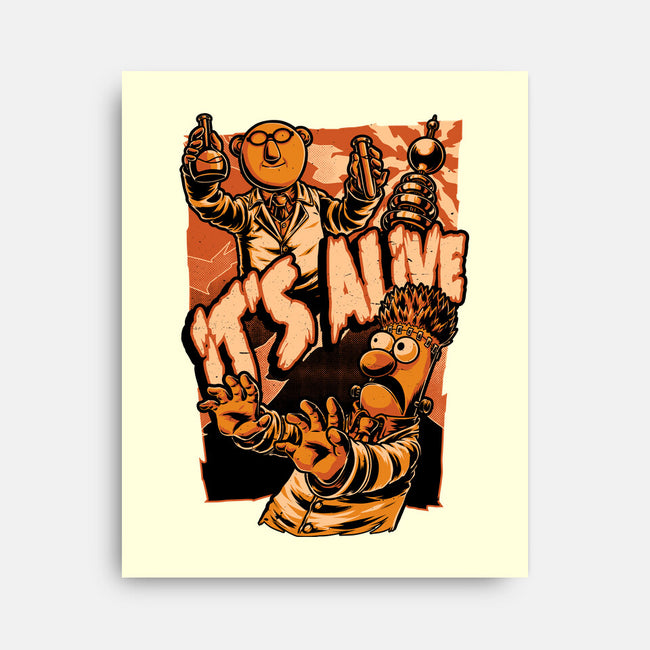 Puppet Science Horror-None-Stretched-Canvas-Studio Mootant