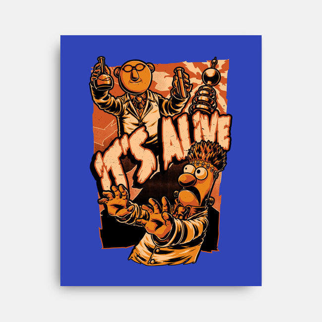 Puppet Science Horror-None-Stretched-Canvas-Studio Mootant