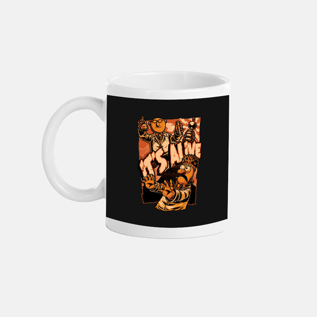 Puppet Science Horror-None-Mug-Drinkware-Studio Mootant