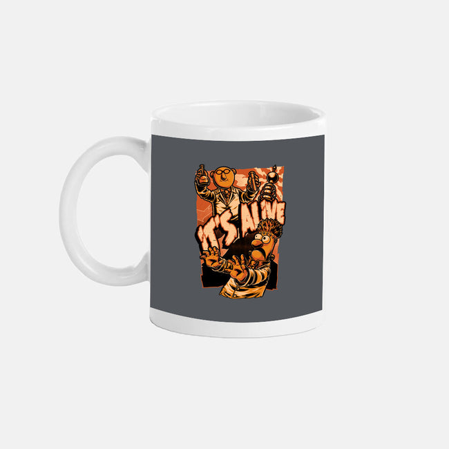 Puppet Science Horror-None-Mug-Drinkware-Studio Mootant