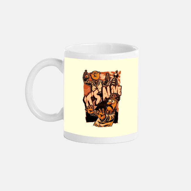 Puppet Science Horror-None-Mug-Drinkware-Studio Mootant