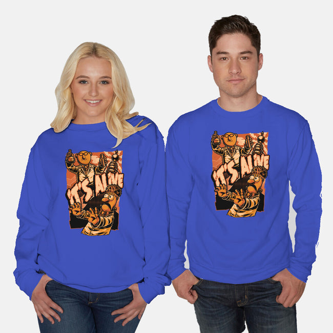 Puppet Science Horror-Unisex-Crew Neck-Sweatshirt-Studio Mootant