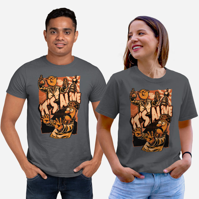 Puppet Science Horror-Unisex-Basic-Tee-Studio Mootant