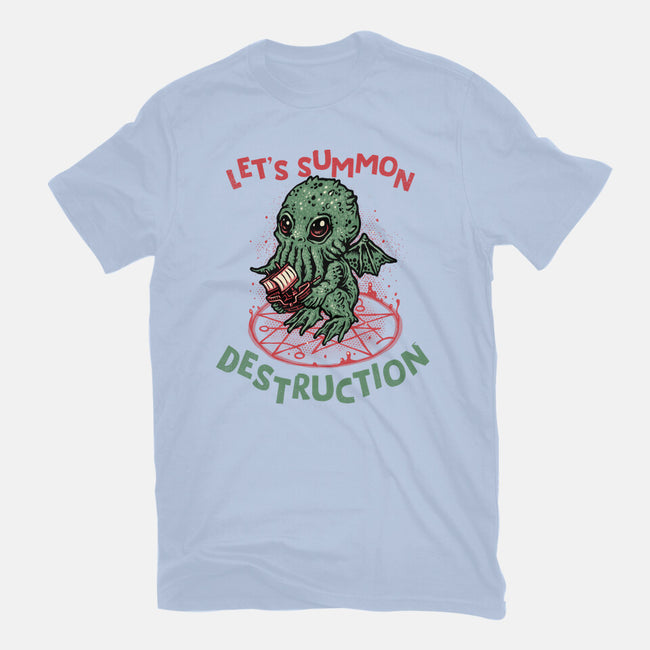 Summon Destruction-Unisex-Basic-Tee-glitchygorilla