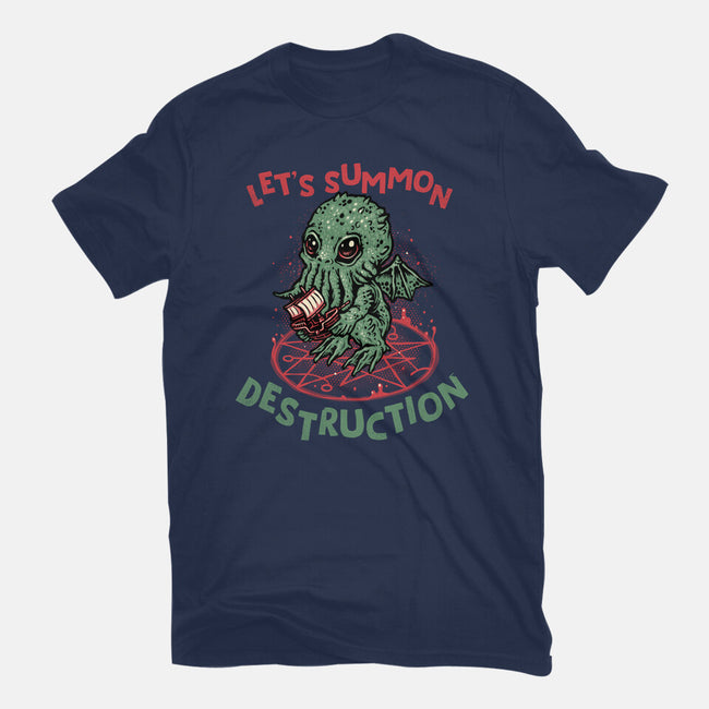 Summon Destruction-Unisex-Basic-Tee-glitchygorilla